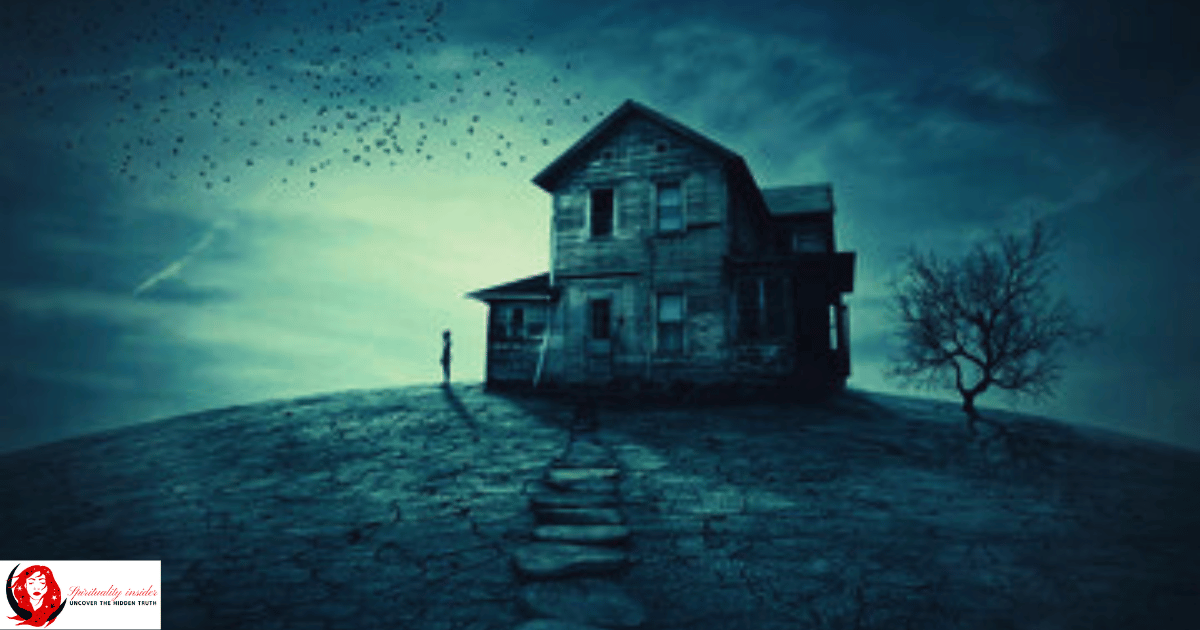 Haunted House above a hill