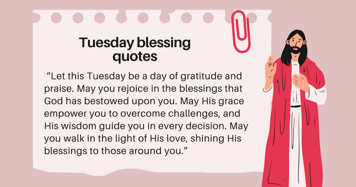 Tuesday prayer and blessings 16