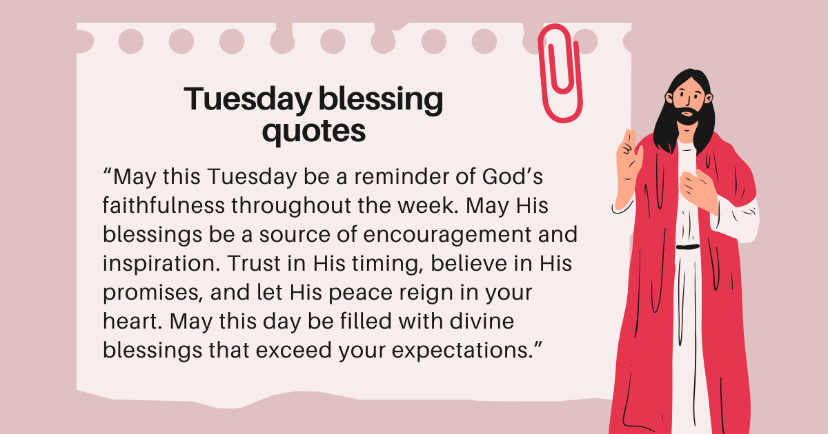 Tuesday prayer and blessings 17