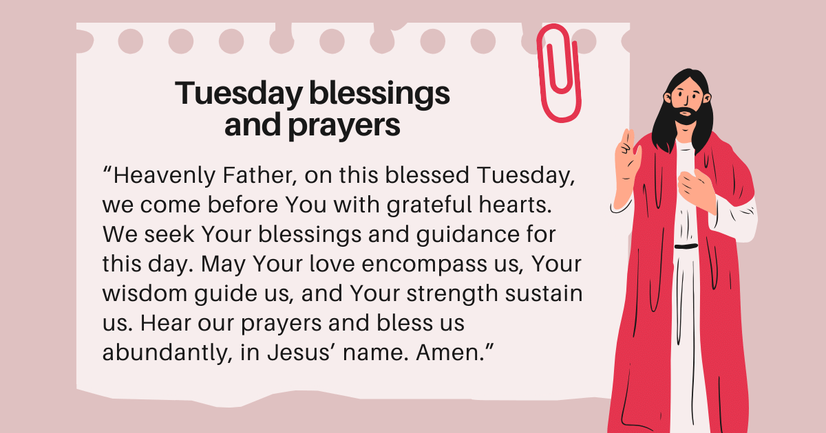 Tuesday prayer and blessings