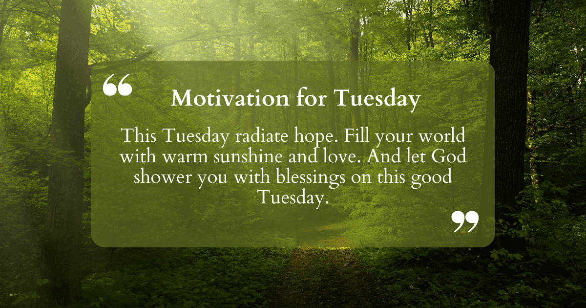 Good Tuesday morning blessings