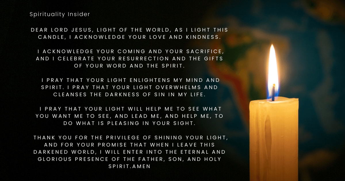 Catholic Candle Prayer