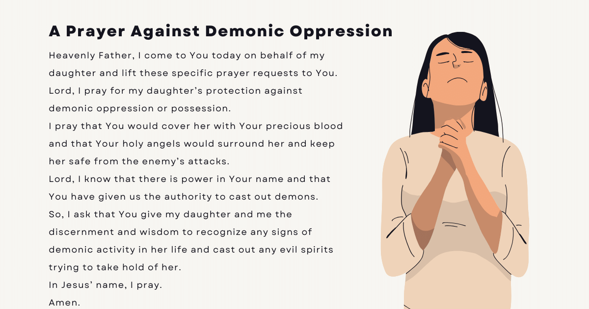 A Prayer against Demonic Oppression