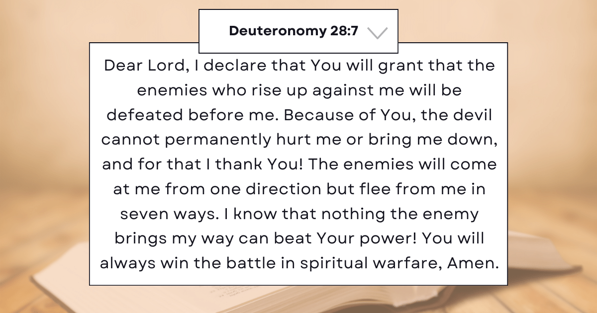 Deuteronomy 28:7