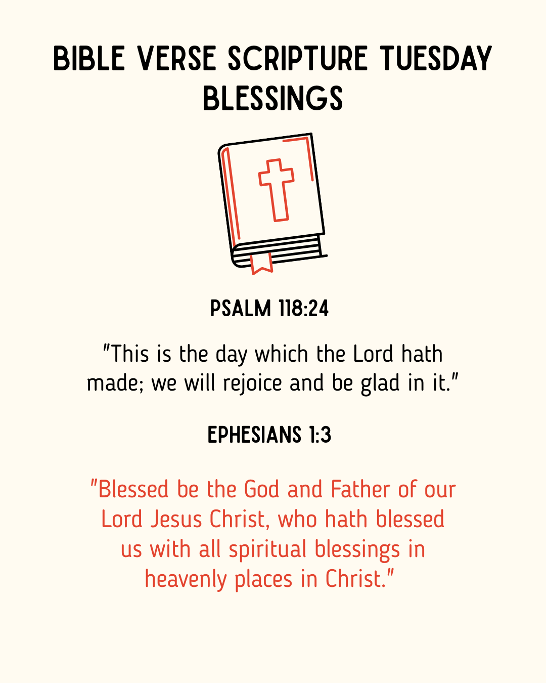 Bible Verse Scripture Tuesday Blessings