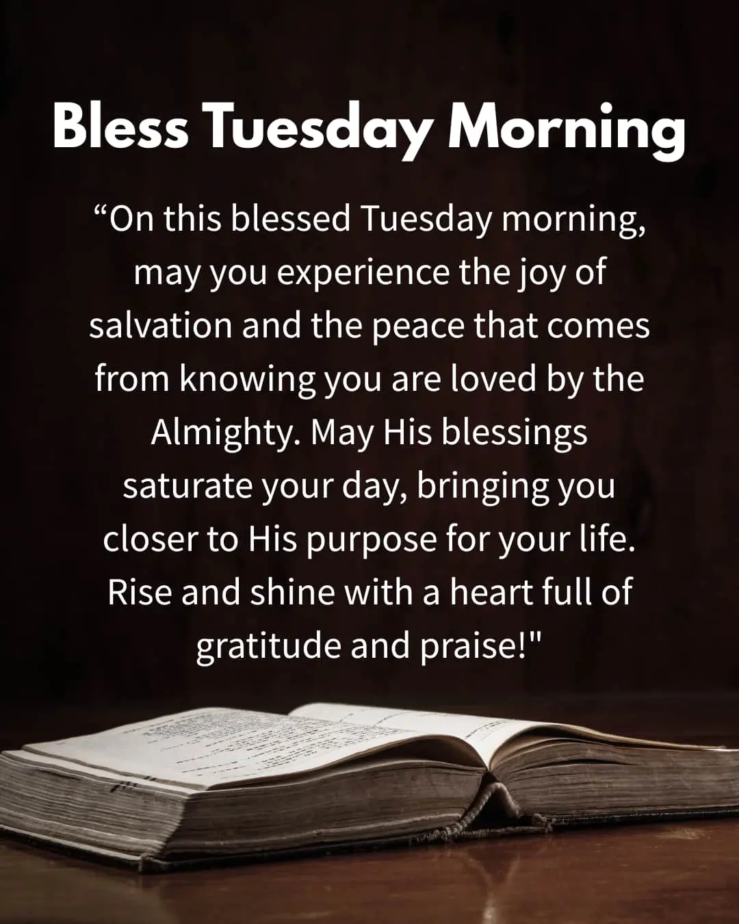 Bless Tuesday Morning