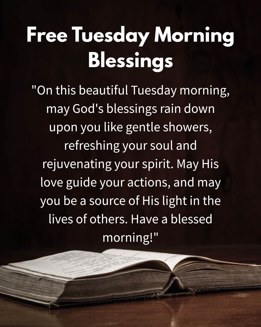 Free Tuesday Morning Blessings