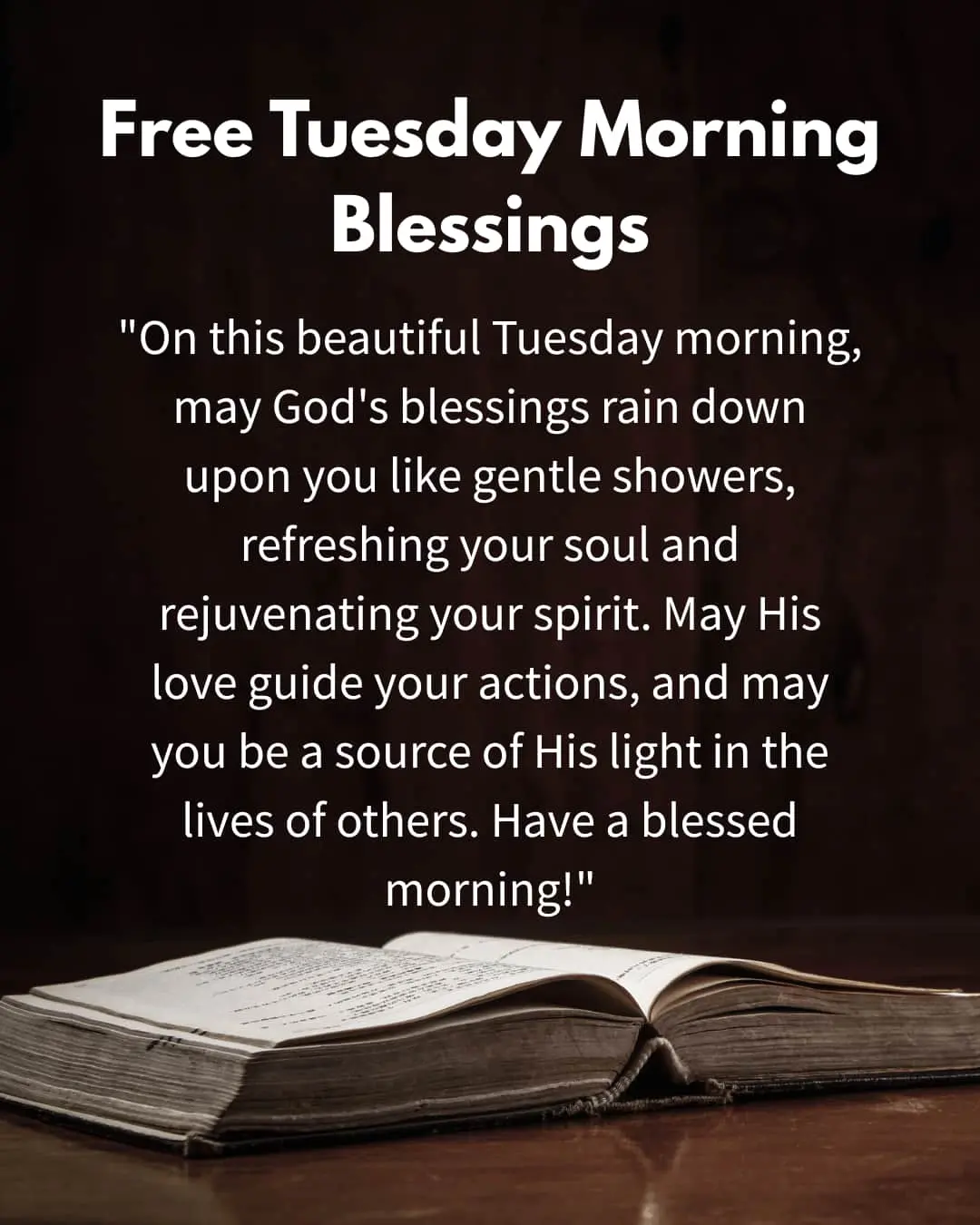 Free Tuesday Morning Blessings