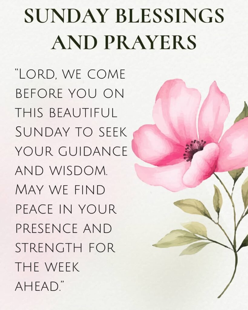 Beautiful Sunday Morning Blessings And Prayers With Images