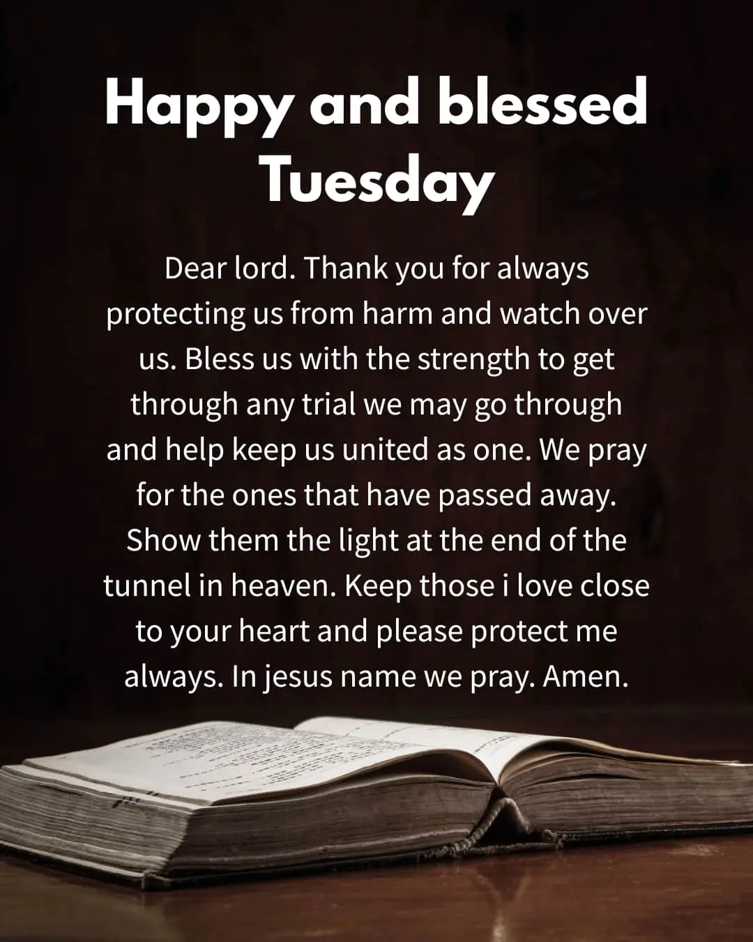 Happy and Blessed Tuesday