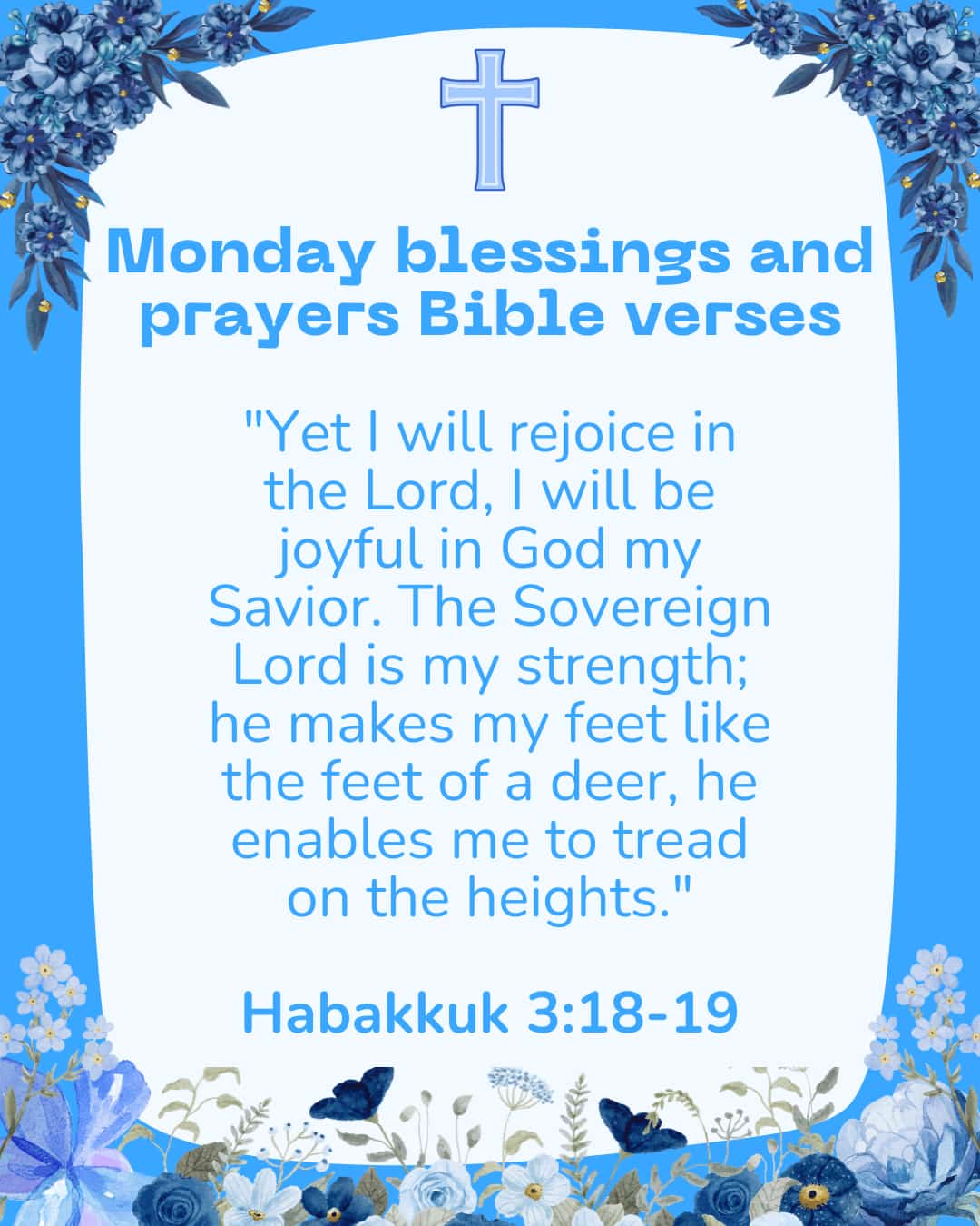Monday Blessings and prayers Bible verses