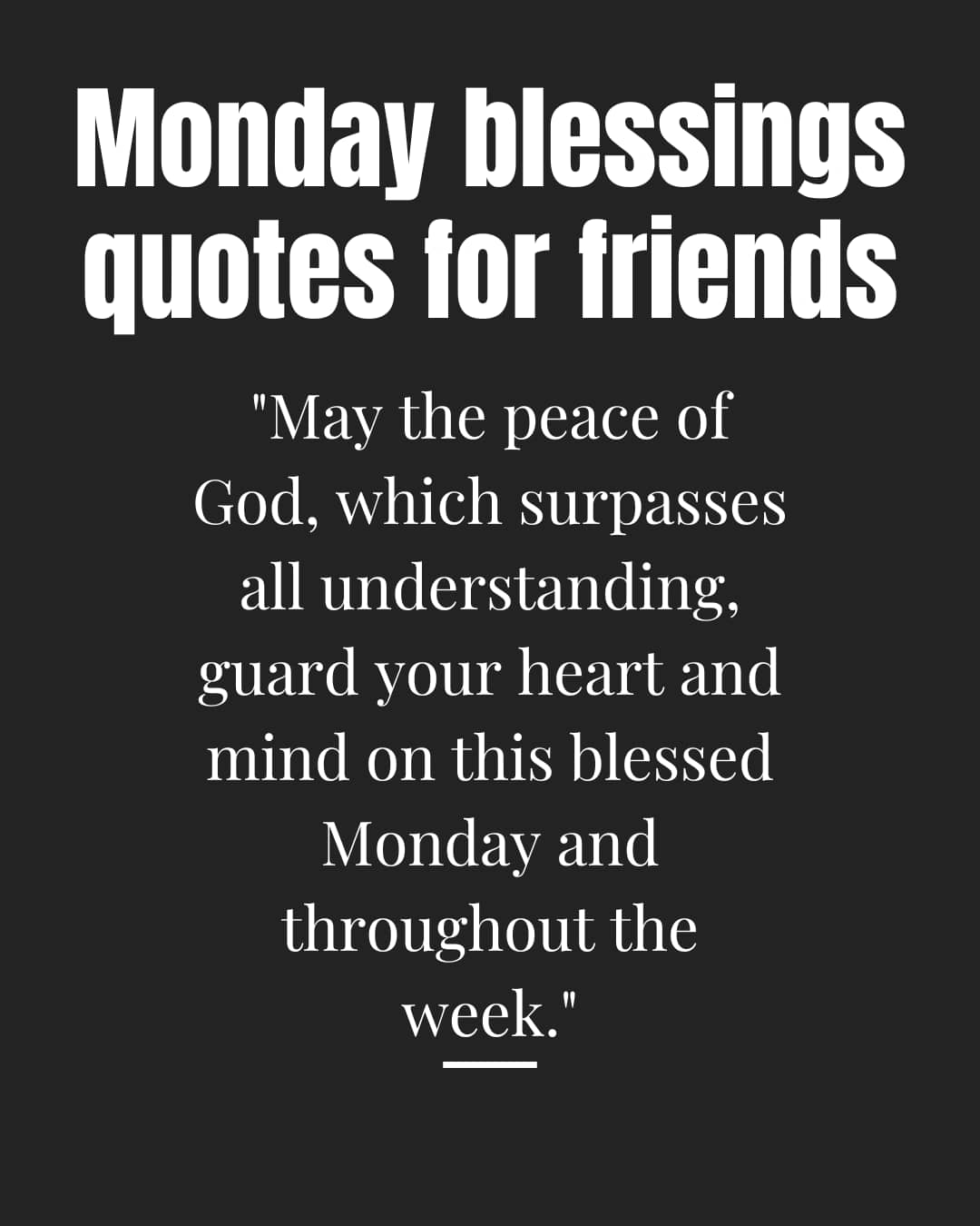 Monday Blessings quotes for friends