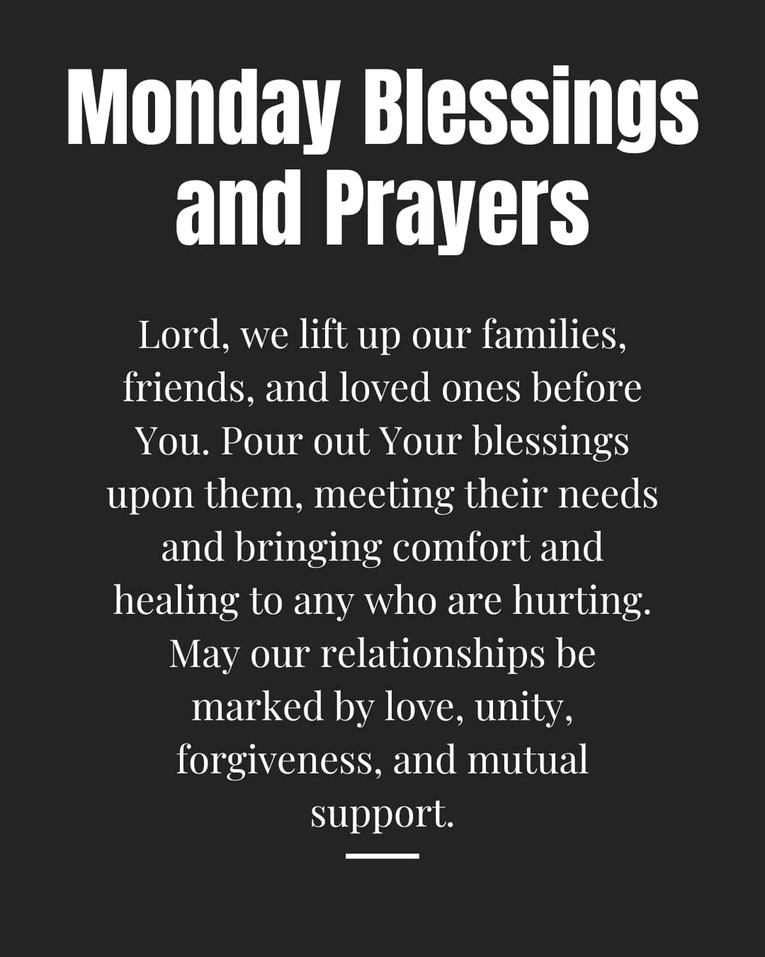 Monday blessings and prayers images