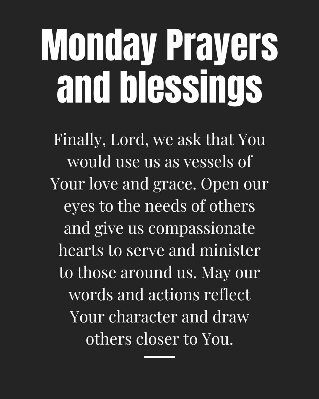 Monday prayers and blessings images