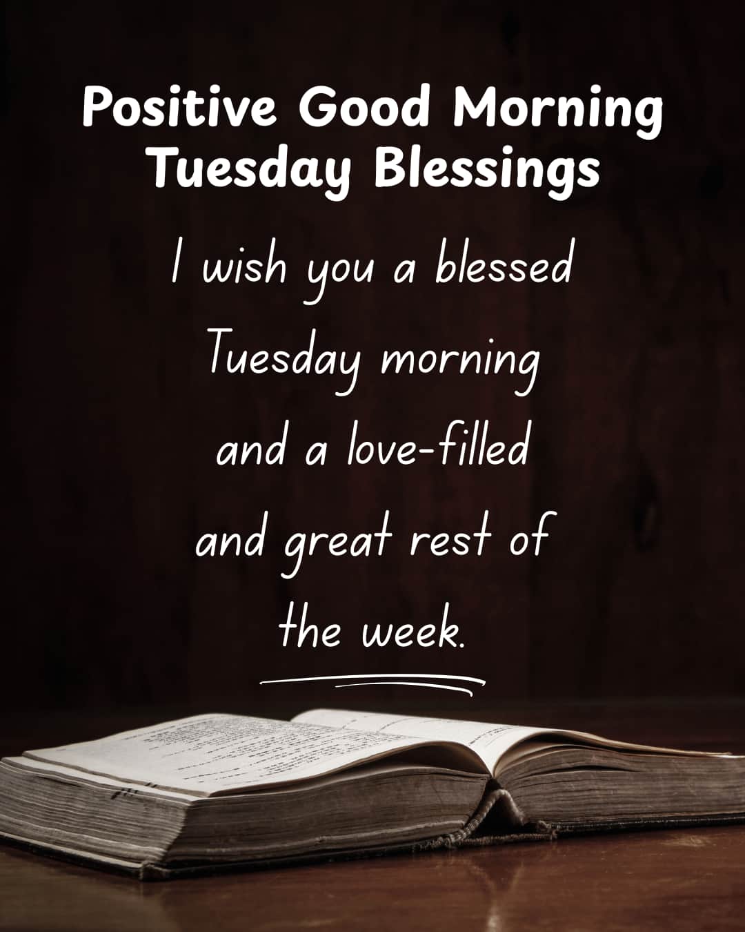 Positive Good Morning Tuesday Blessings