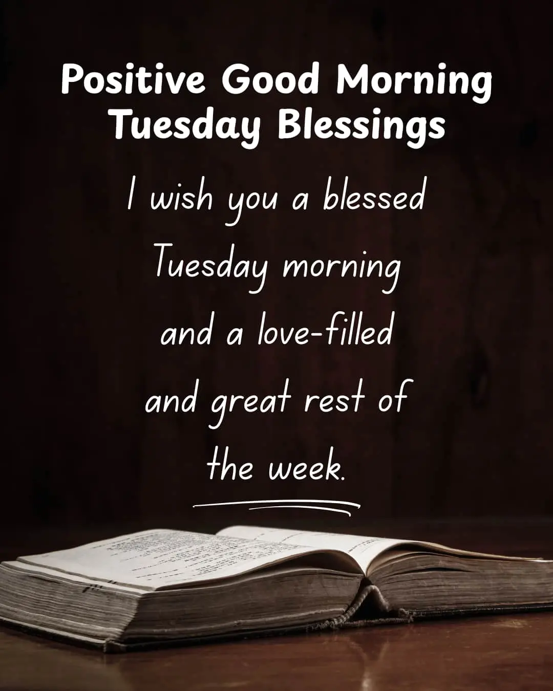 Positive Good Morning Tuesday Blessings