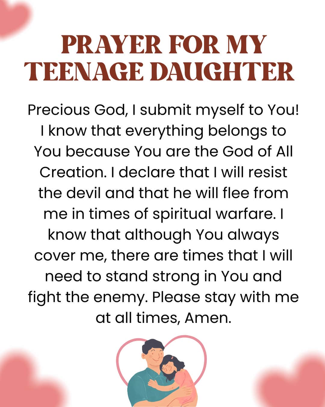 Prayer for my teenage daughter