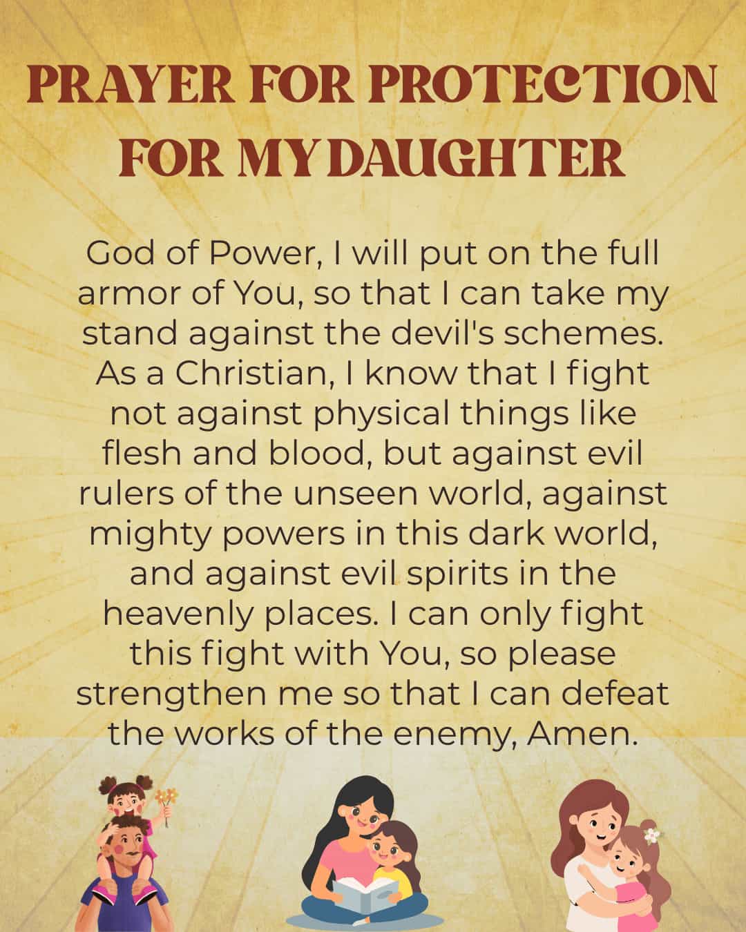 Prayer for protection for my daughter