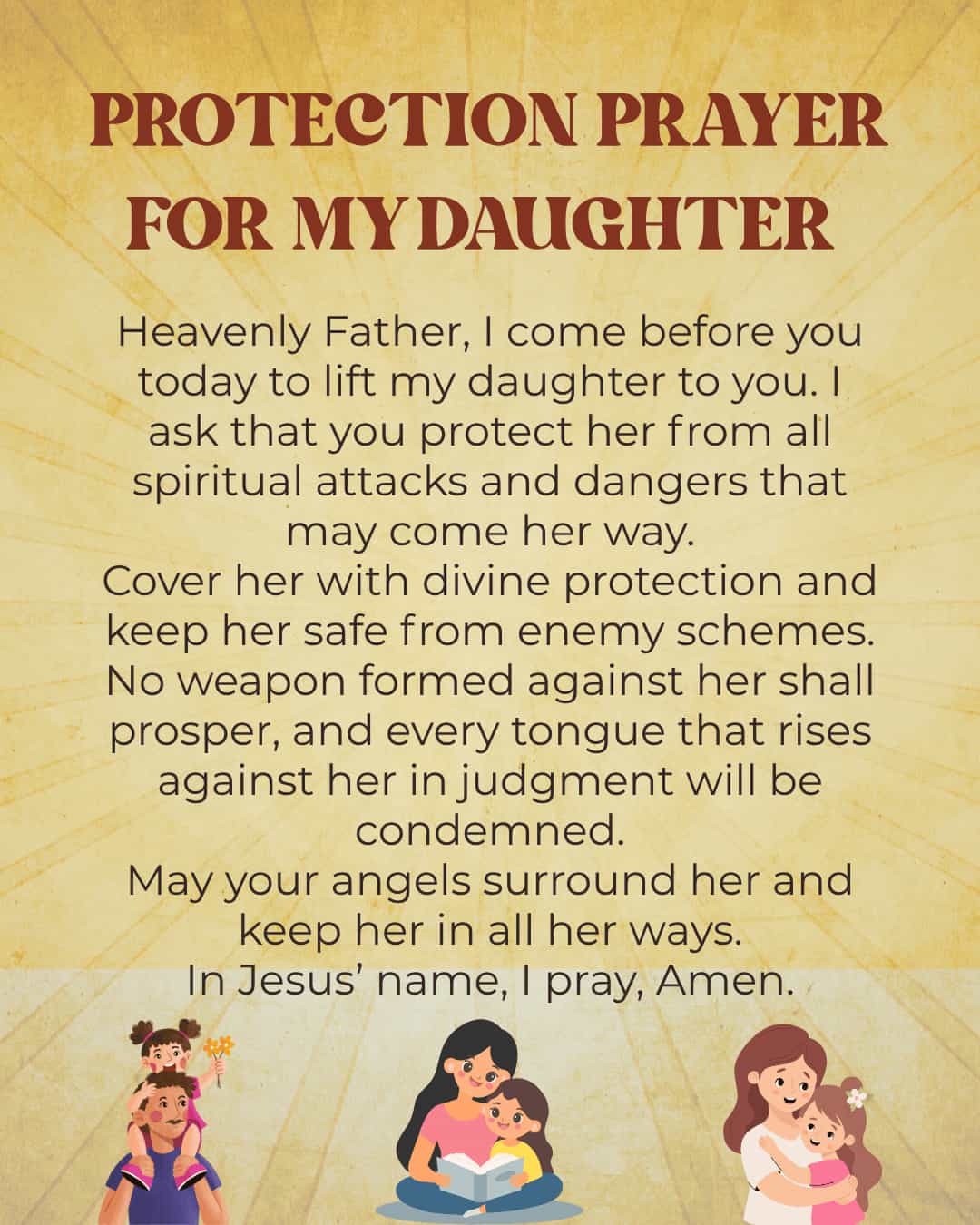 Protection prayer for my daughter