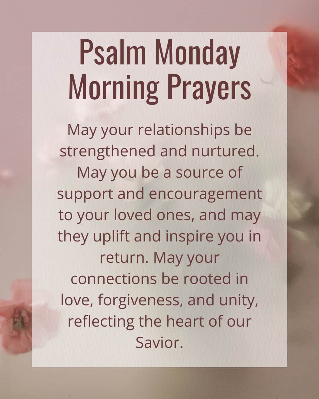 Pslam Monday morning prayers