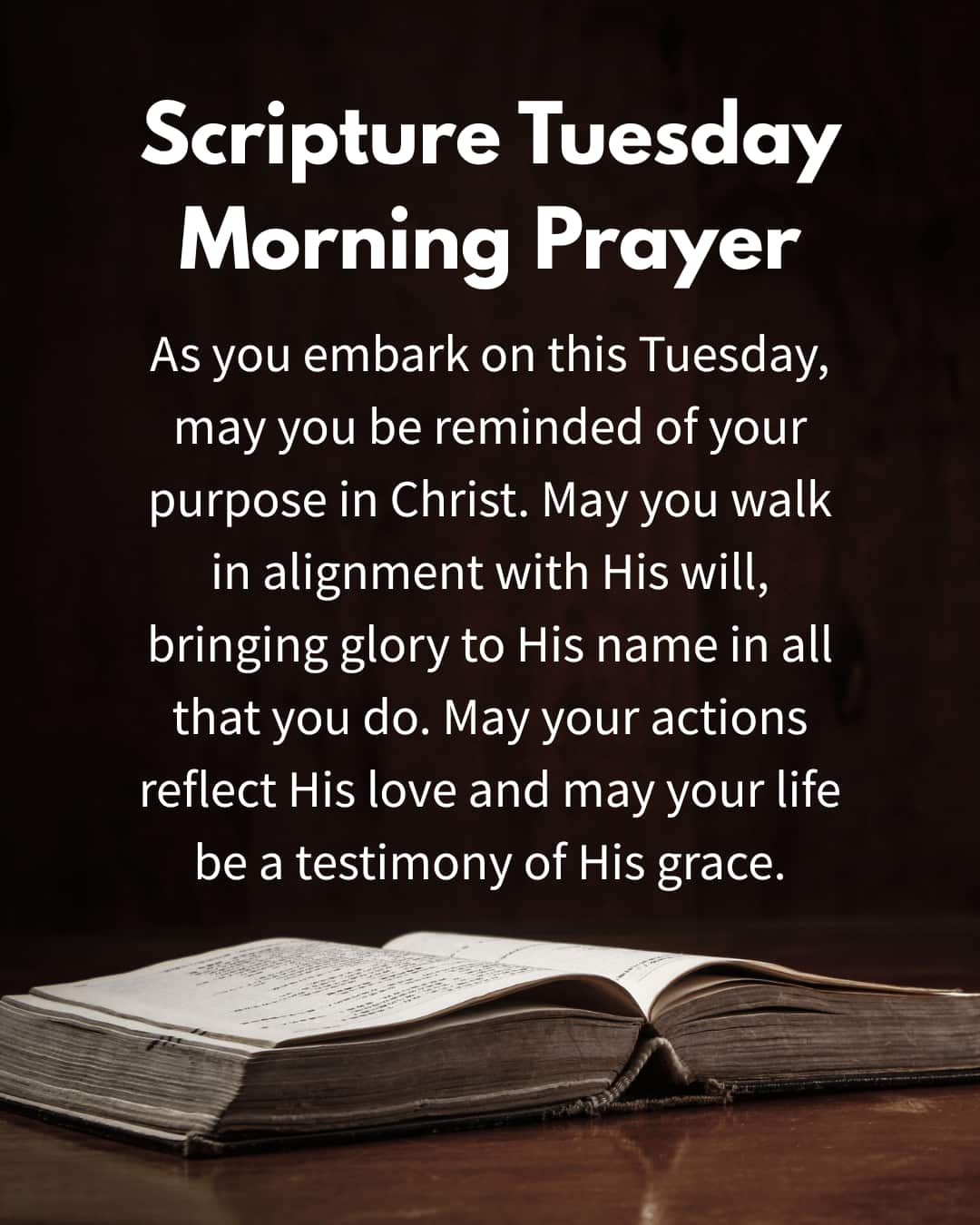 Scripture Tuesday Morning Prayer