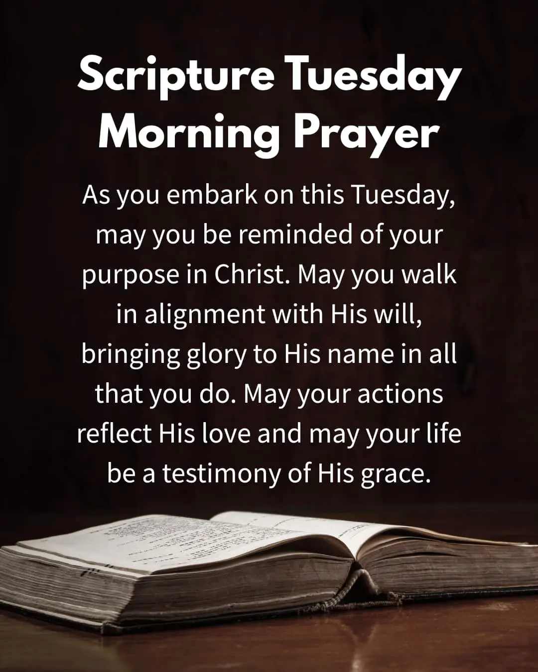 Scripture Tuesday Morning Prayer