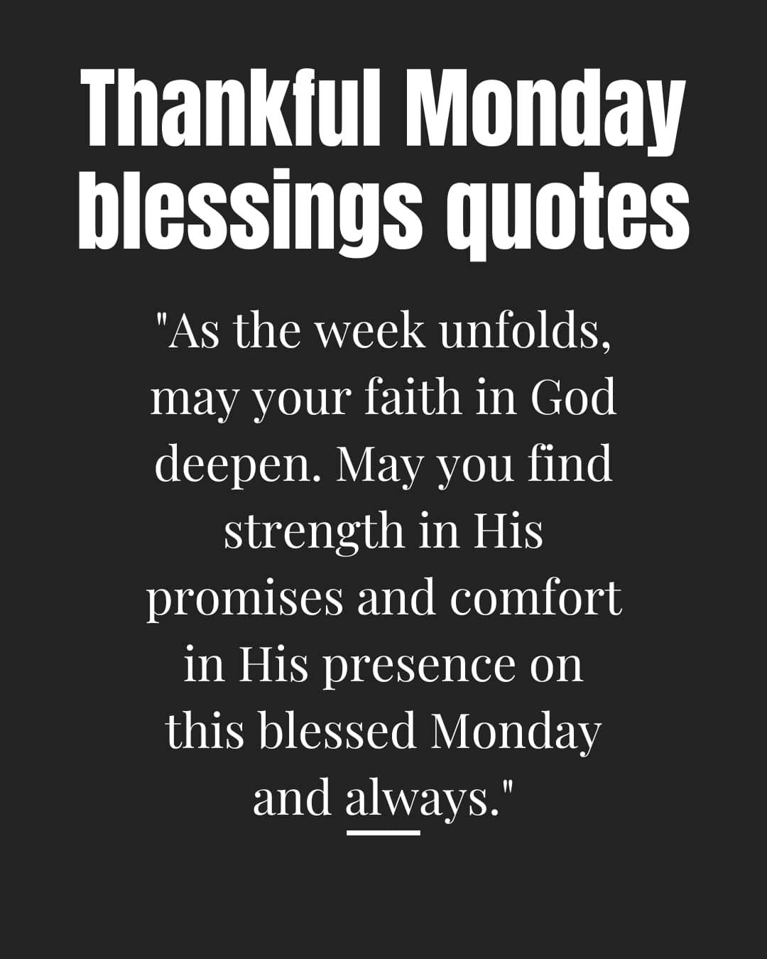 Thankful Monday Blessings quotes