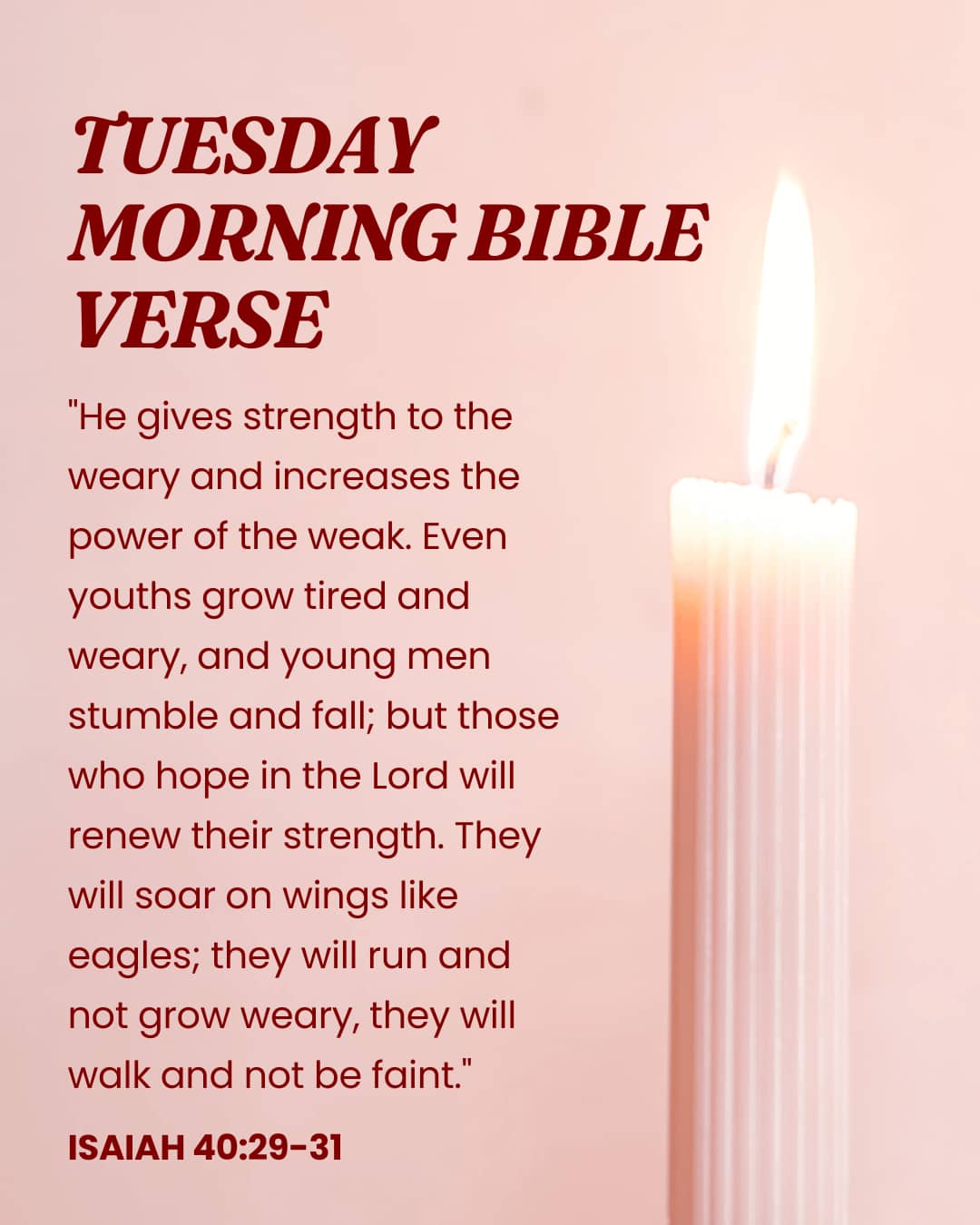 Tuesday Morning Bible Verse