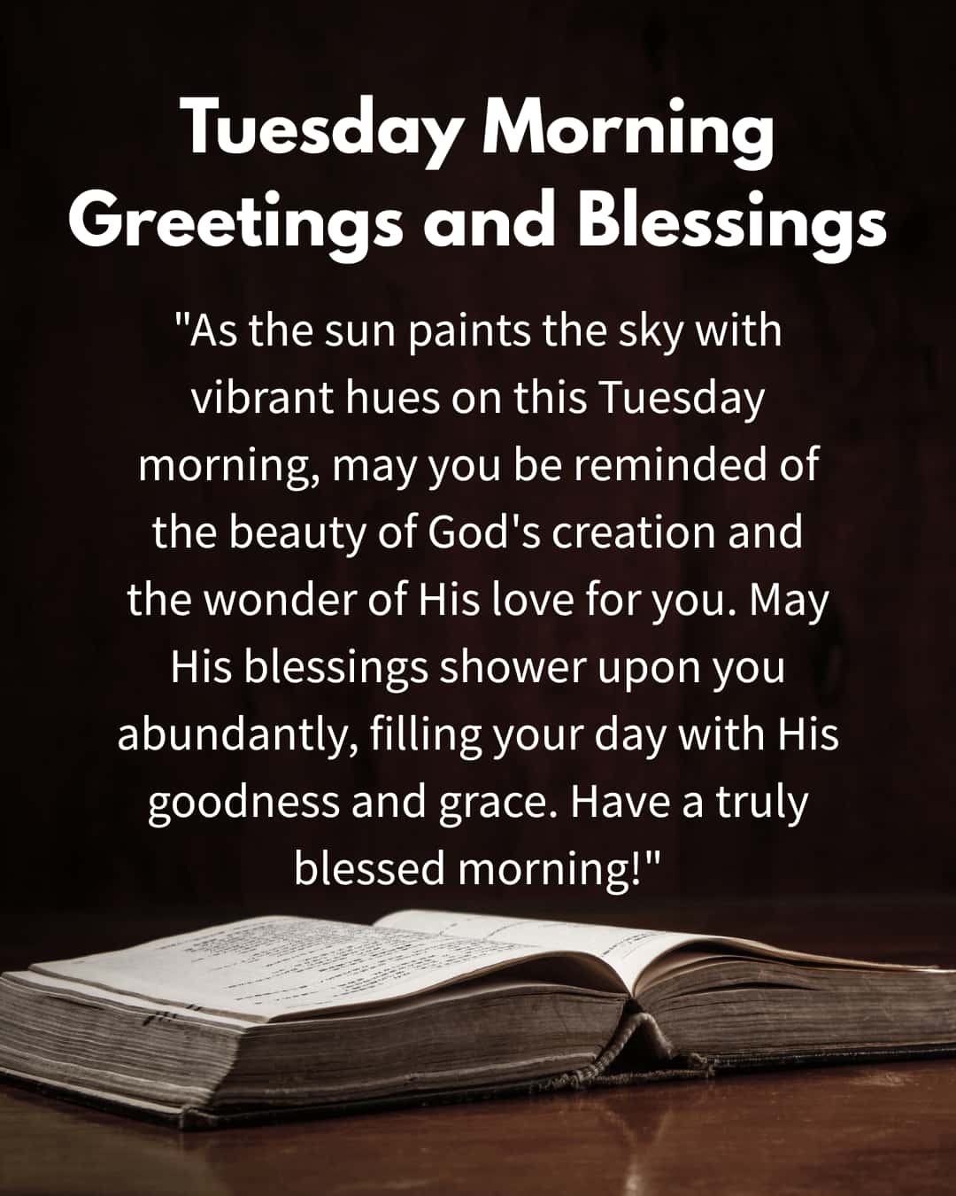 Tuesday Morning Greetings and Blessings