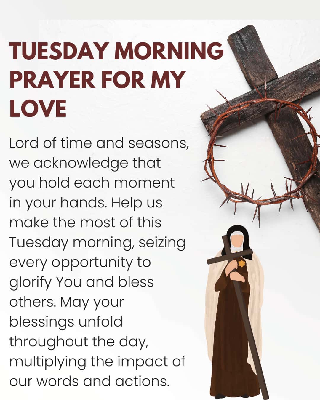 Tuesday Morning Prayer for my Love