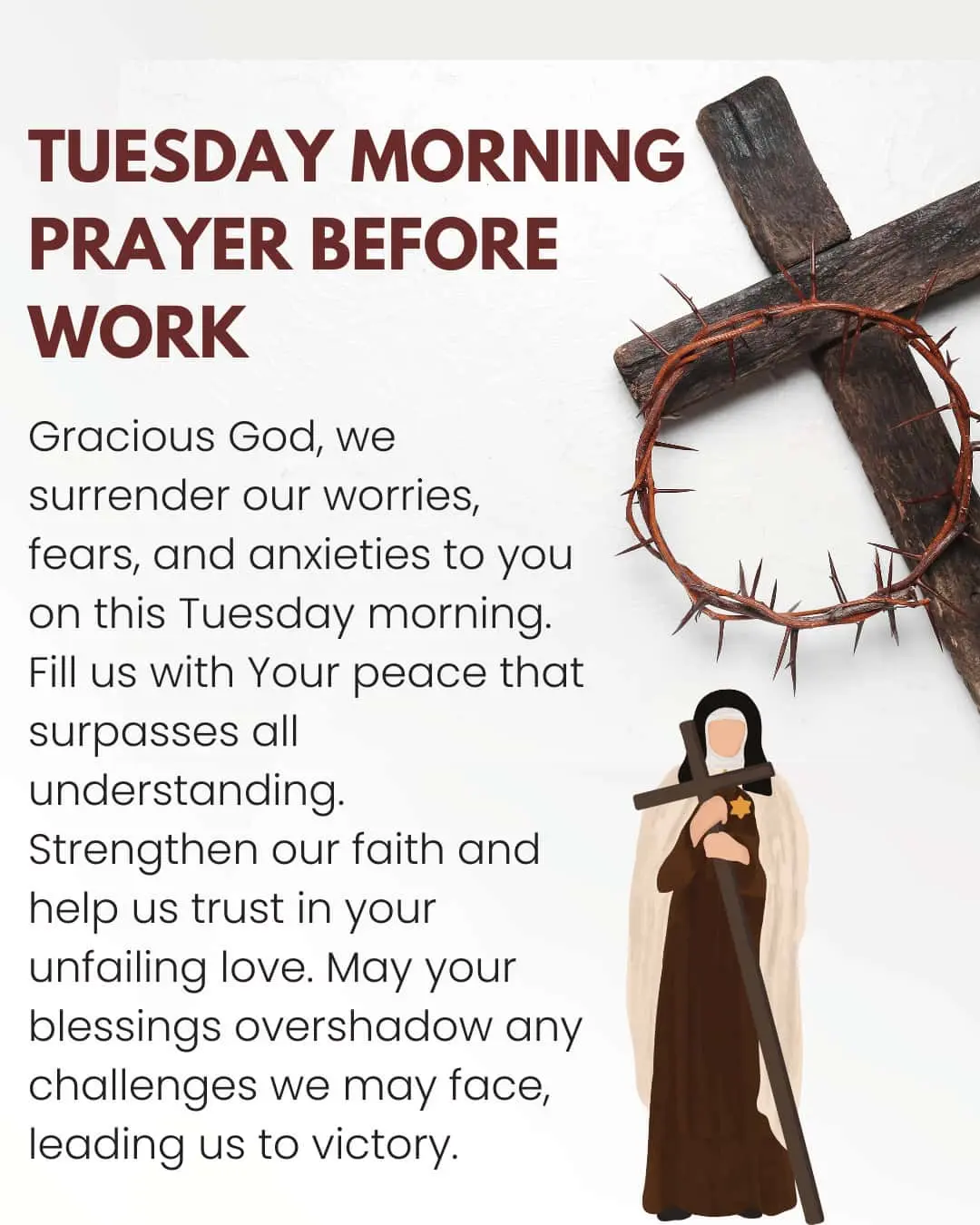 Tuesday Morning prayer before work