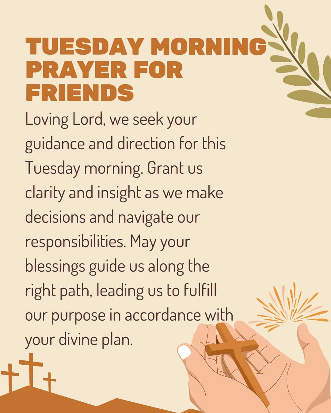 Tuesday Morning prayer for Friends