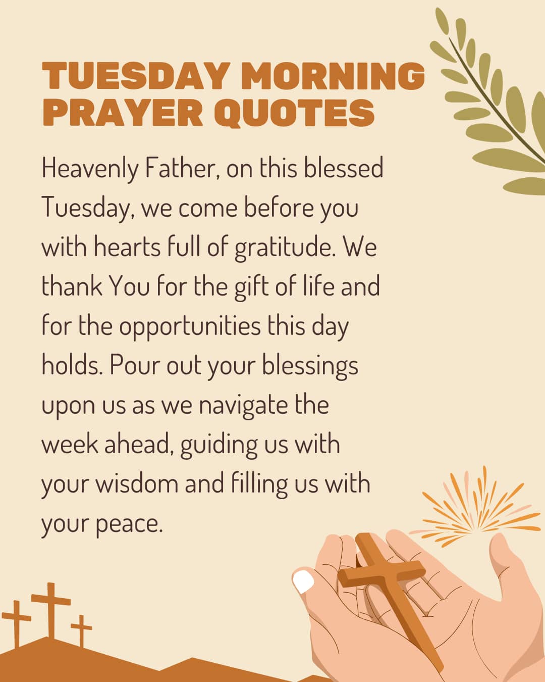 Tuesday morning prayer Quotes