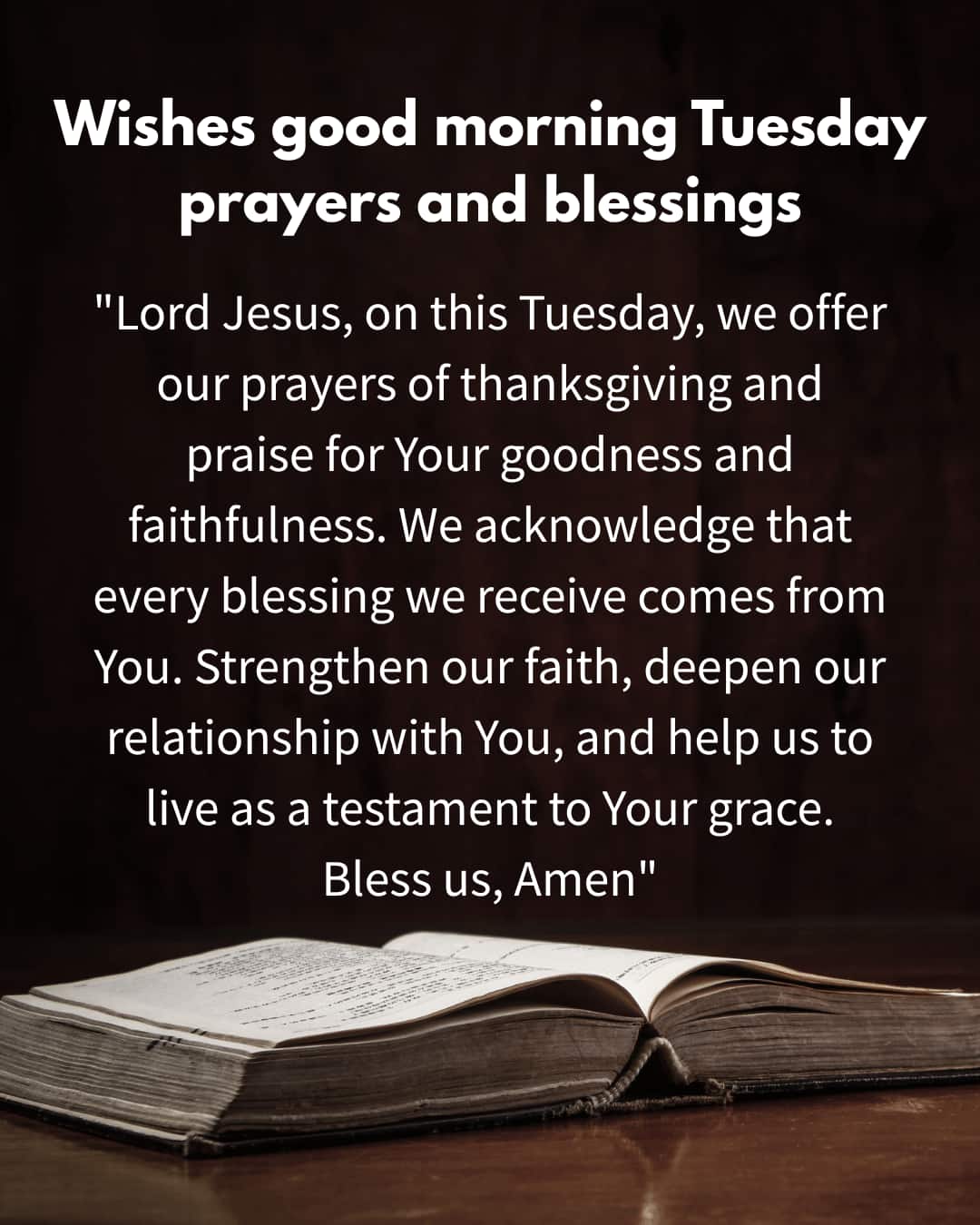 Wishes Good Morning tuesday prayers and Blessings