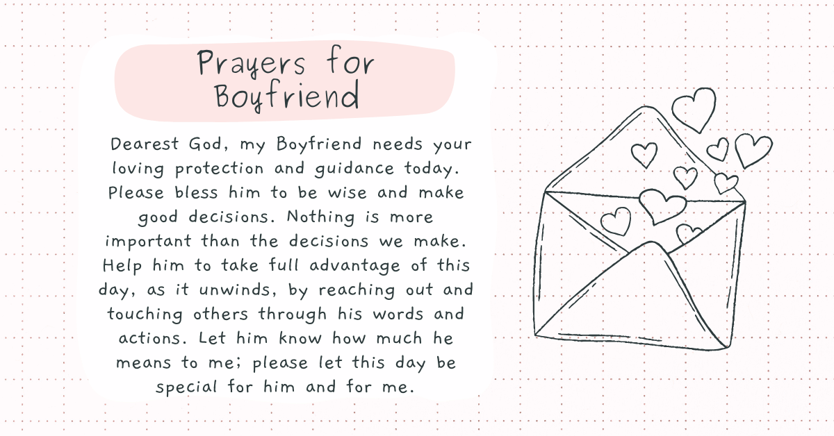 Wednesday Prayers and Blessings for My Boyfriend