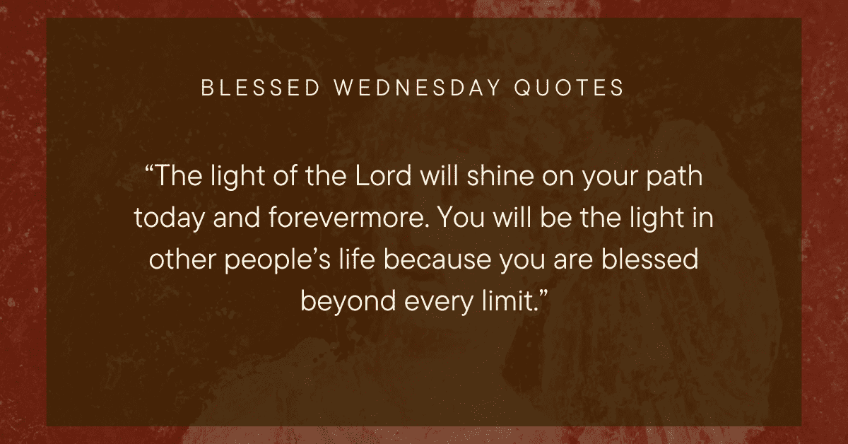 Wednesday prayers and blessings quotes