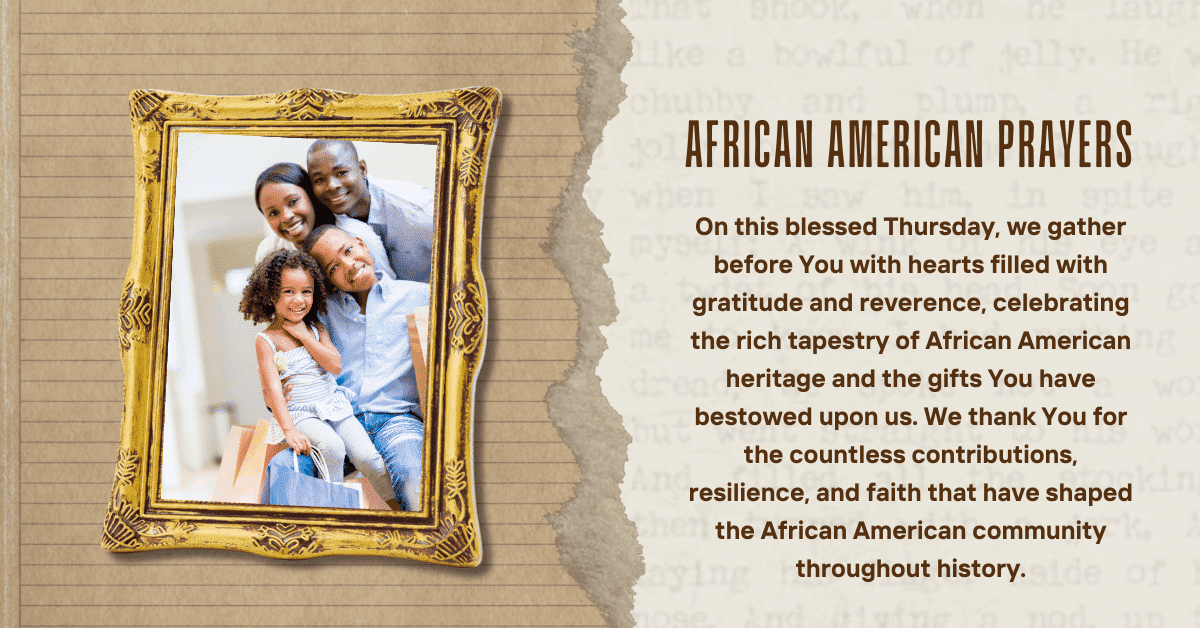 African American Thursday blessings and prayers