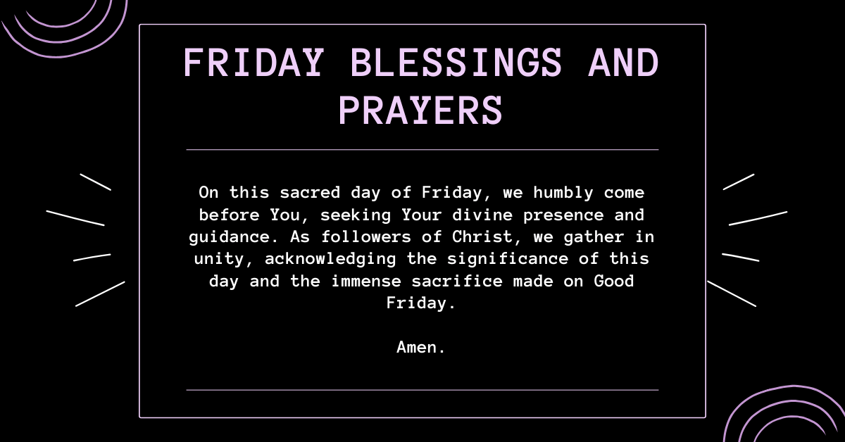 Friday prayers and blessings