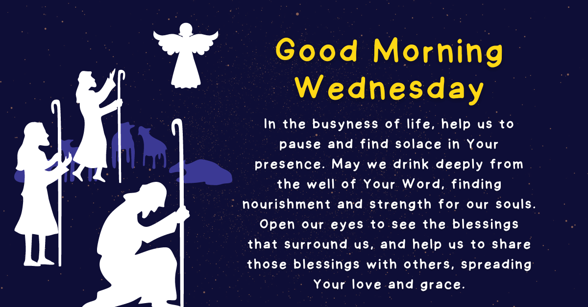 Good morning Wednesday