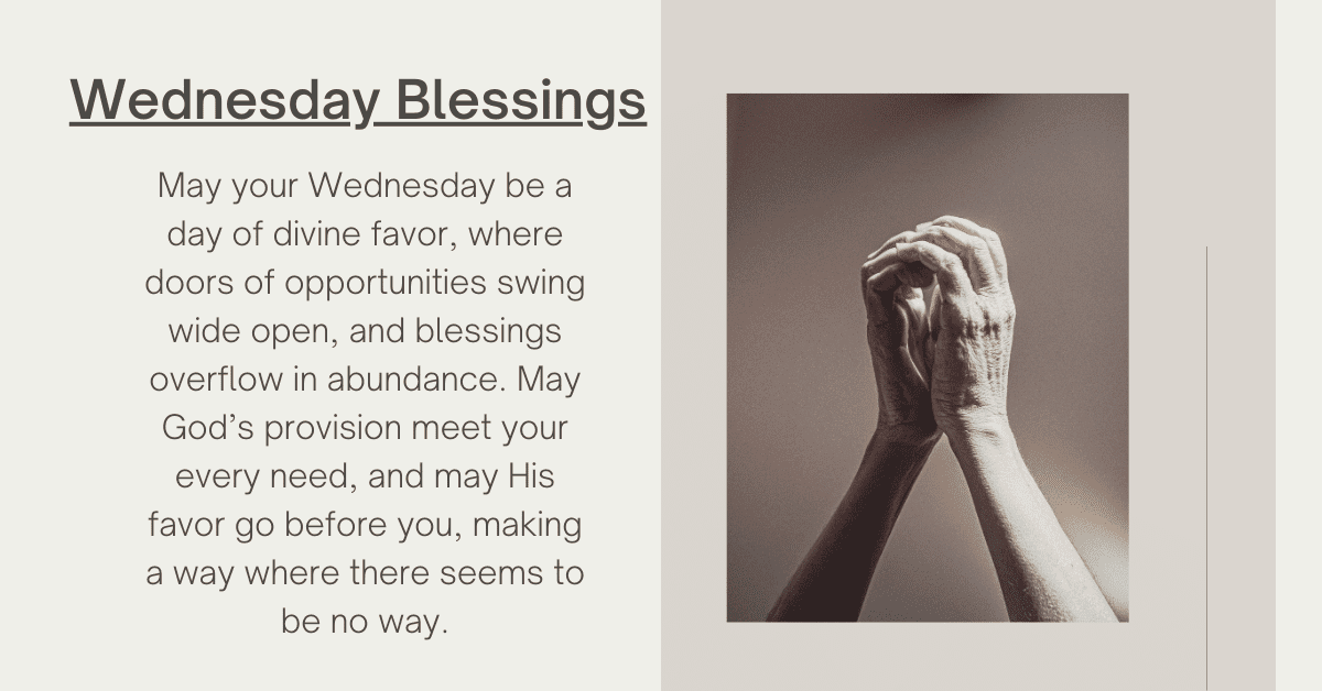 Wednesday blessing prayer images
