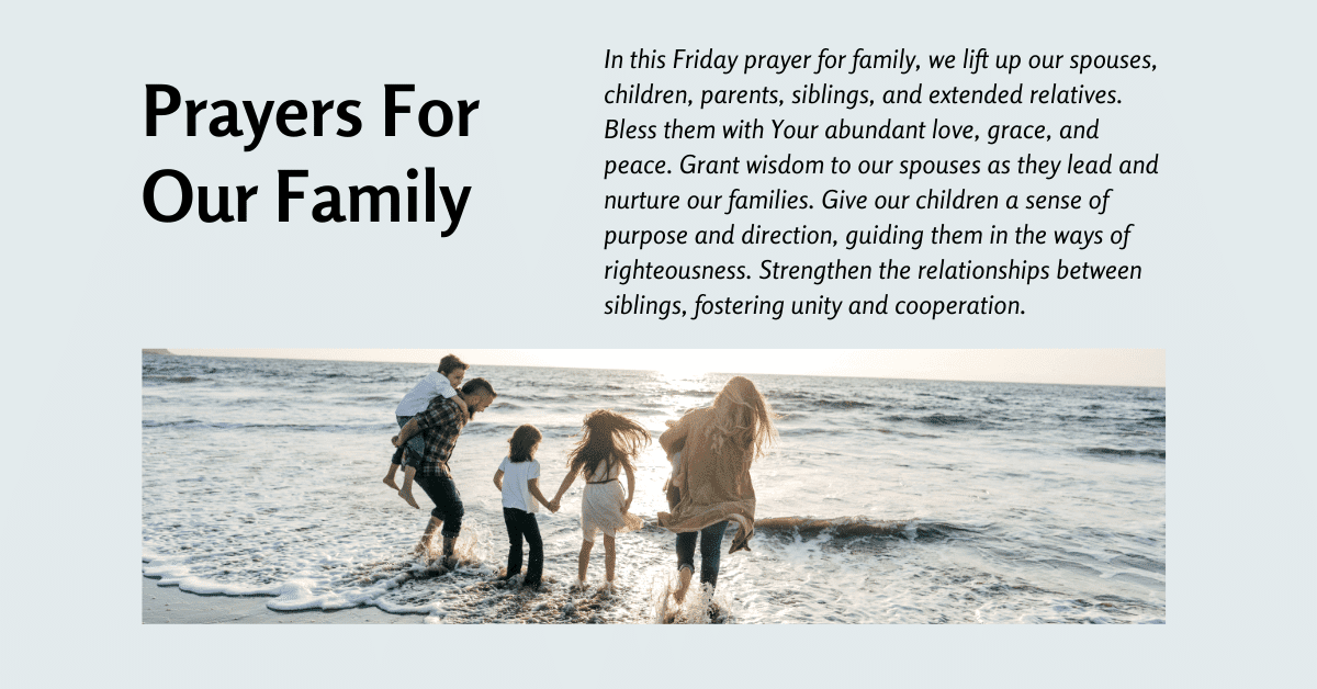 Good Friday prayers for family guidance