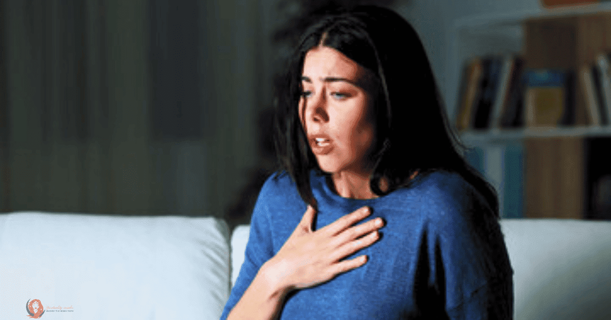A women suffering through an asthma attack