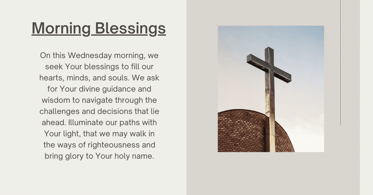 wed morning blessings