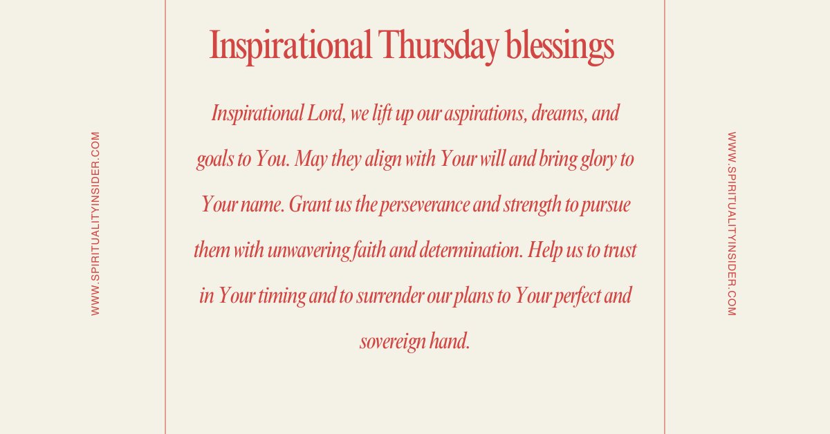 inspirational Thursday blessings and prayers images