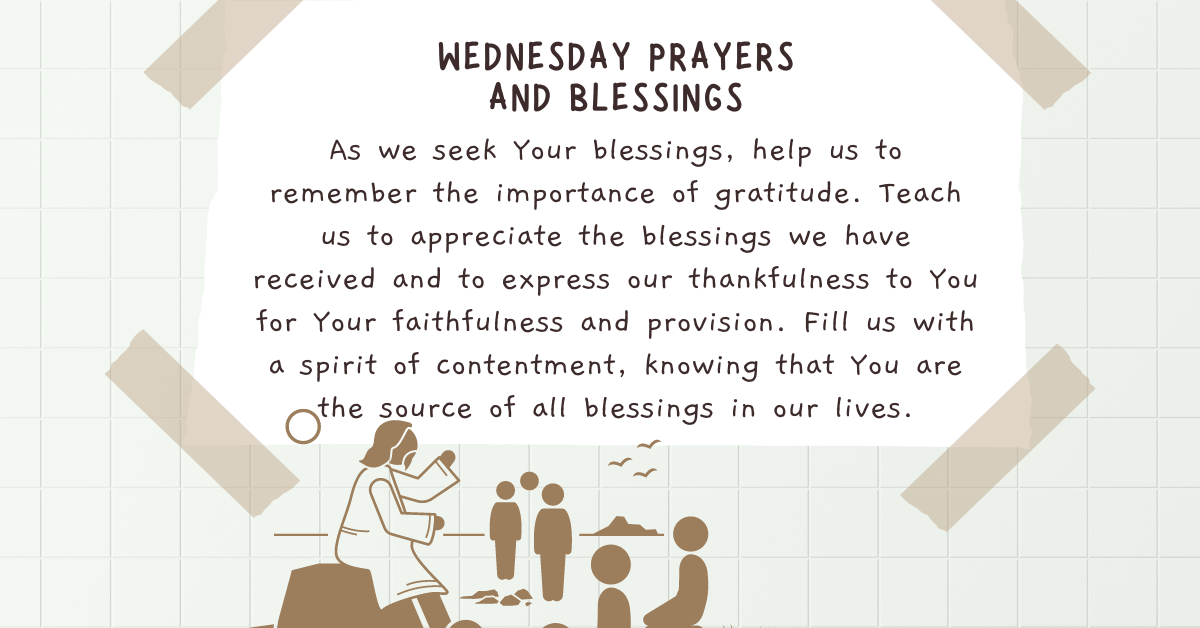 Wednesday Blessings and Prayers