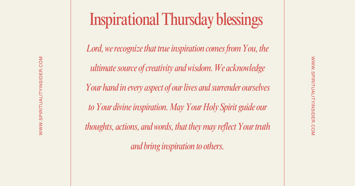 inspirational Thursday blessings images