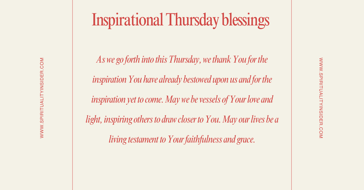 inspirational Thursday blessings and prayers quotes