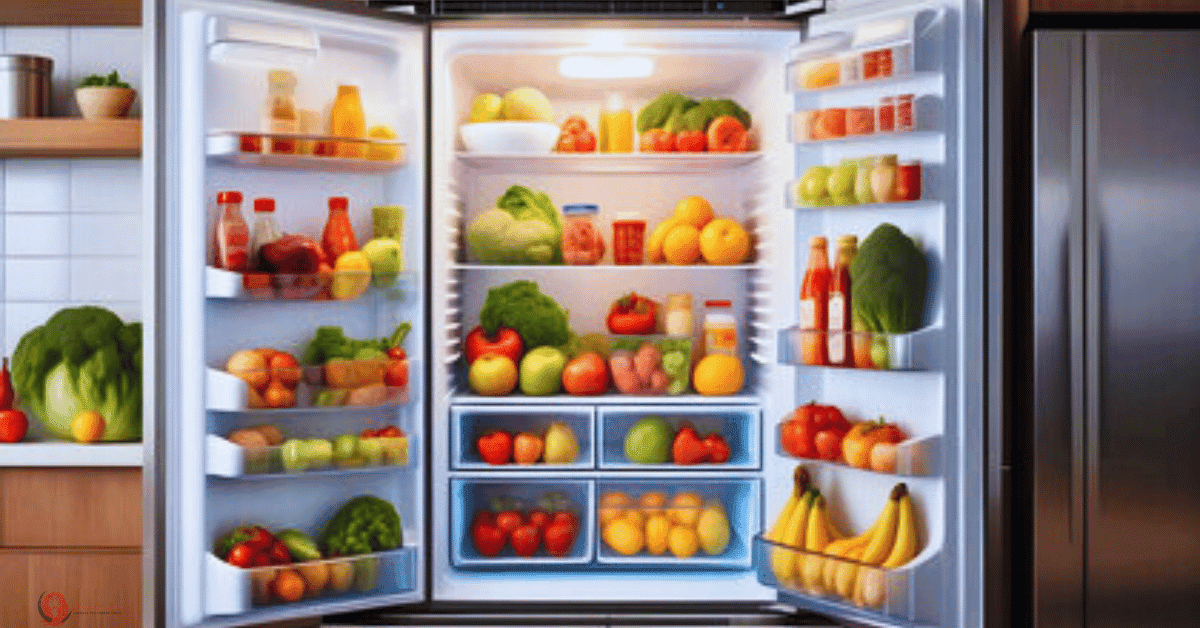 fridge full of food