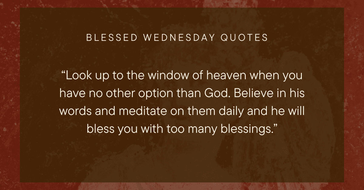wed morning prayer quotes