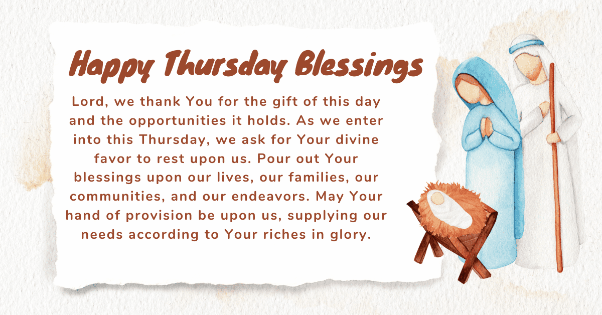 blessings for Thursday morning